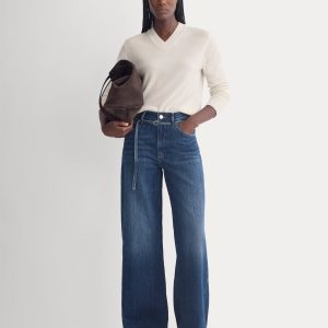 Lightweight Loose Wide-Leg Jean | Dark Indigo | Regular