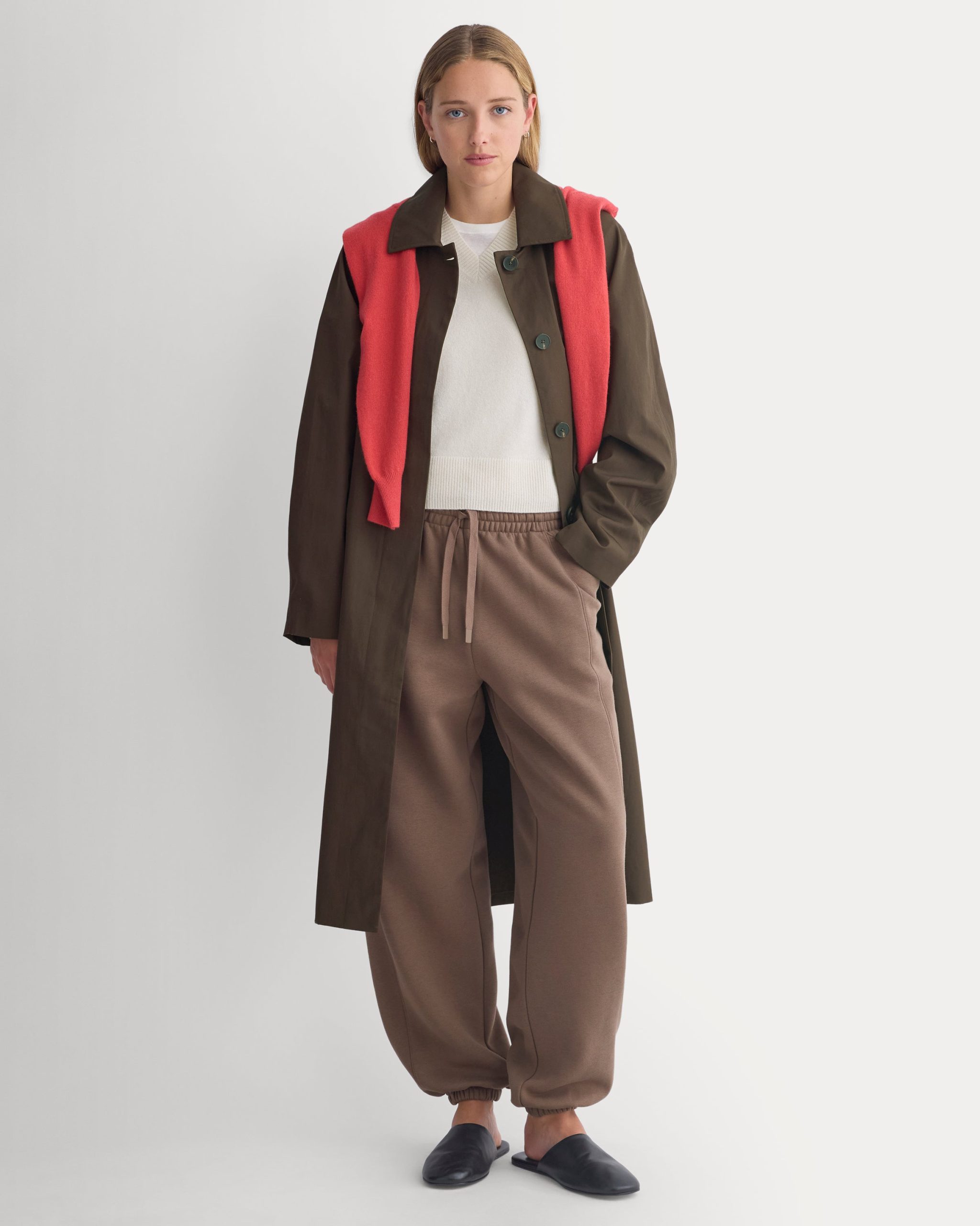 Luxe Fleece Baggy Jogger | Deep Taupe