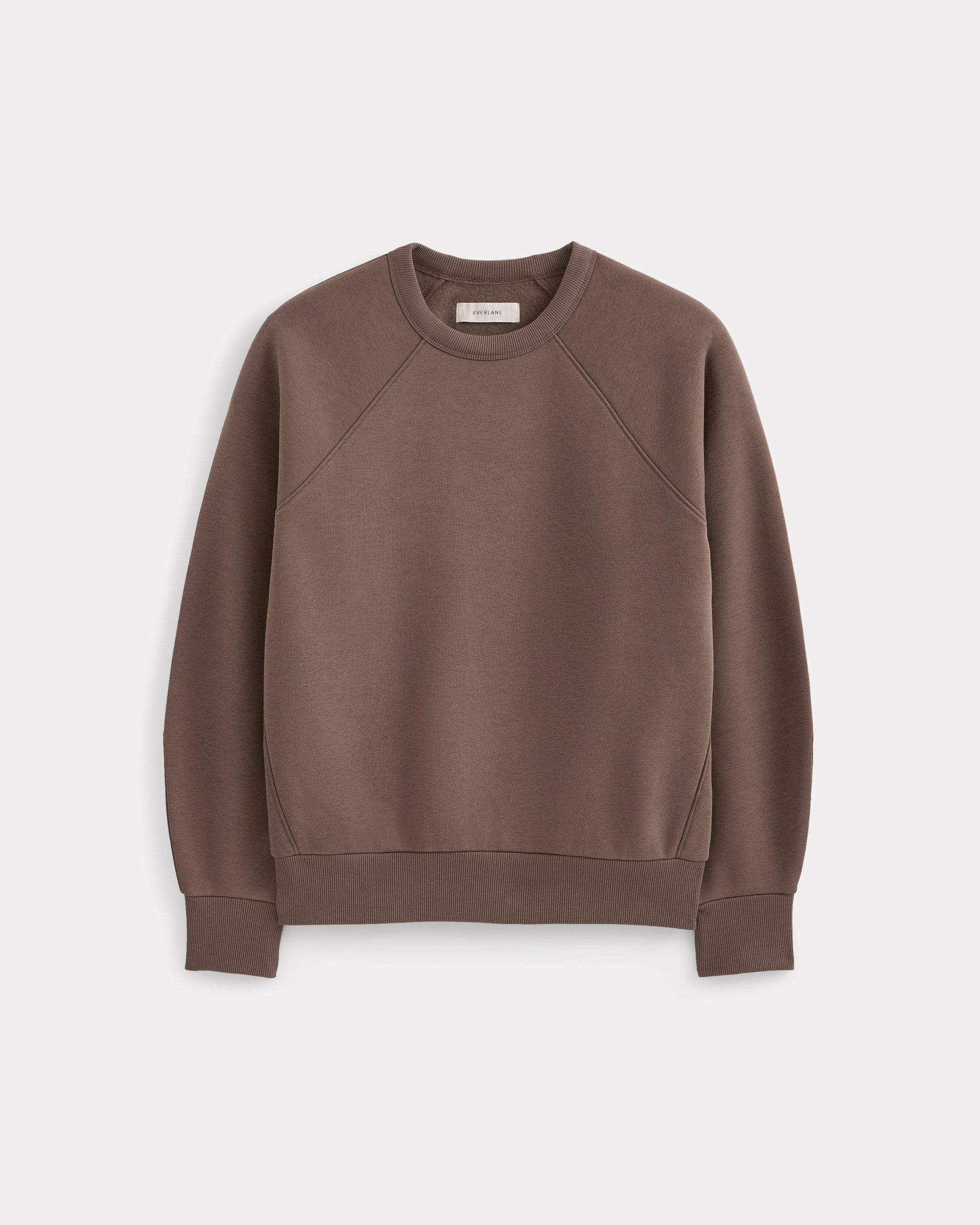 Luxe Fleece Raglan Crewneck | Deep Taupe